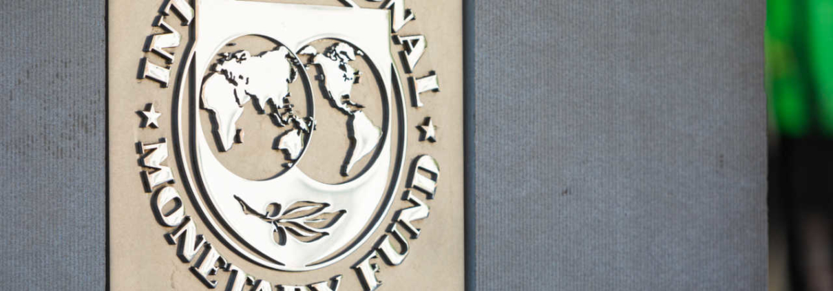 International Monetary Fund building plaque
